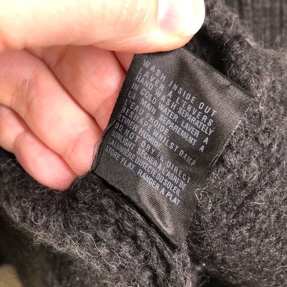 All Saints Black Arion Jacket Royal Alpaca Wool Cardigan Sweater Toggle 6 - Picture 10 of 10